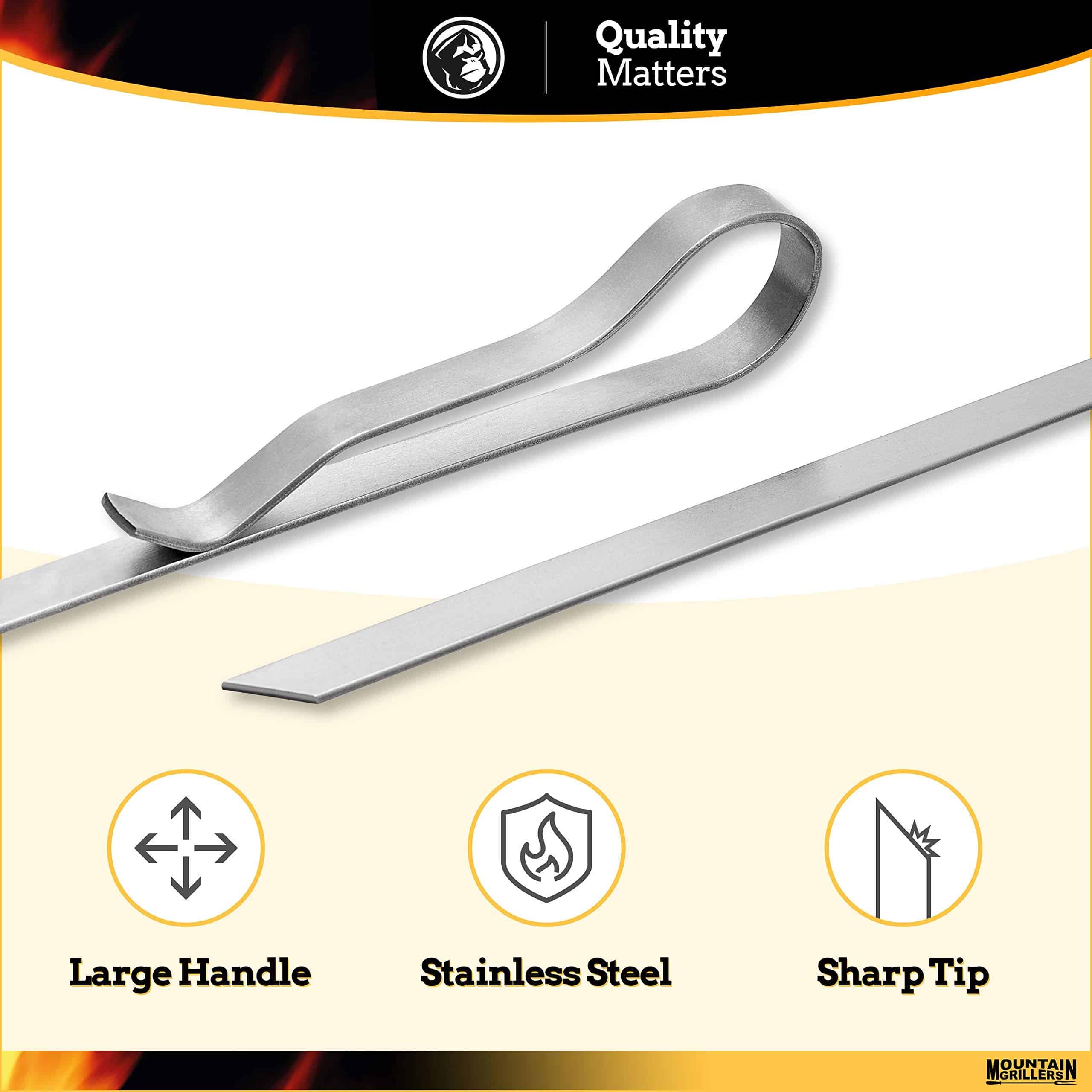 Brochetas de Barbacoa de Acero Inoxidable - 17� - - Imagen 6