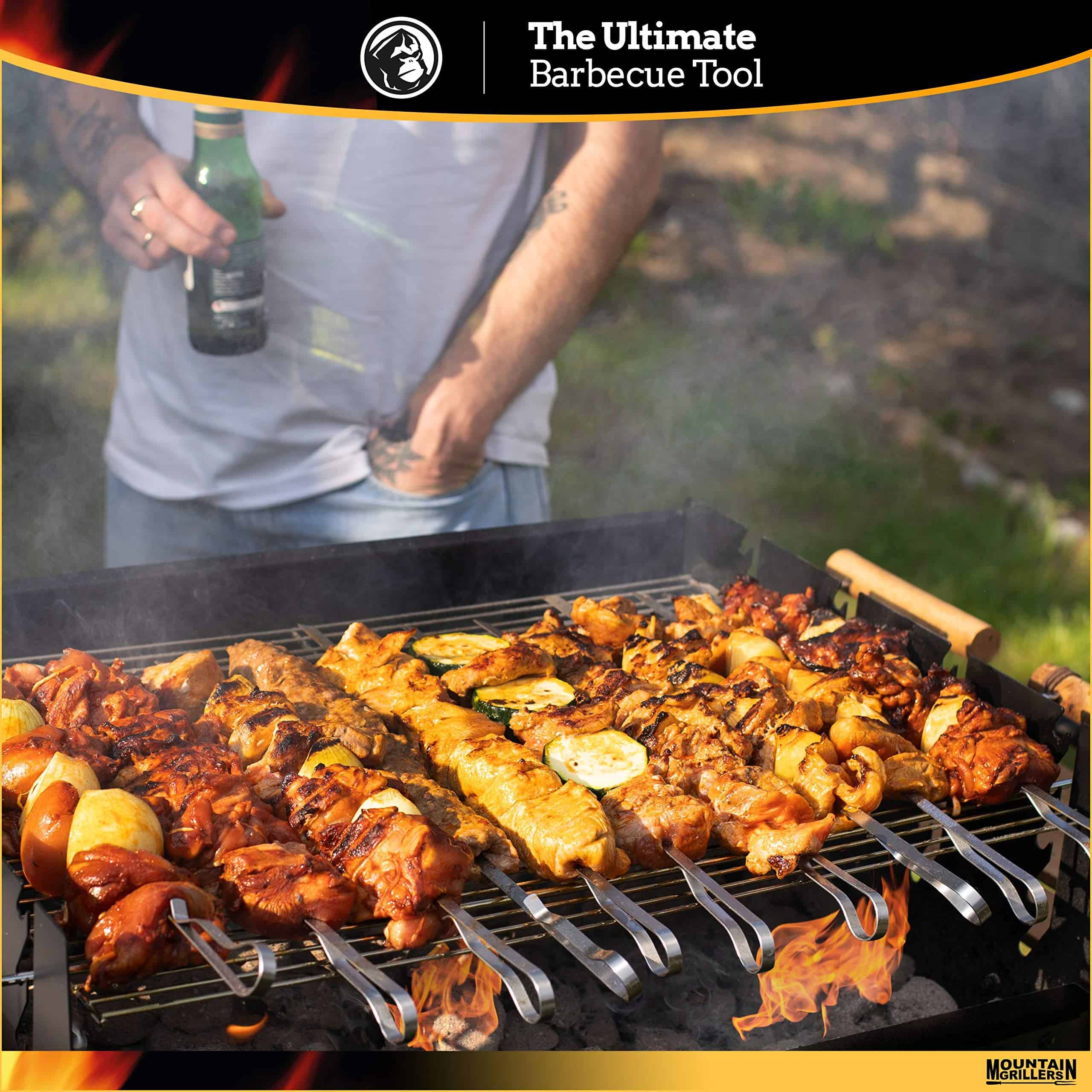Brochetas de Barbacoa de Acero Inoxidable - 17� - - Imagen 9