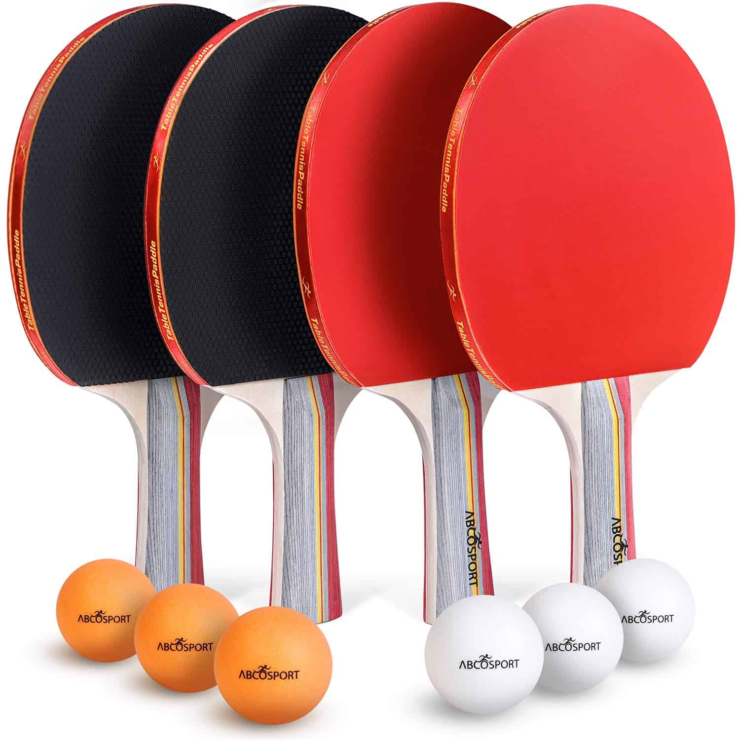 Set de Raquetas y Pelotas de Ping Pong Abco Tech -