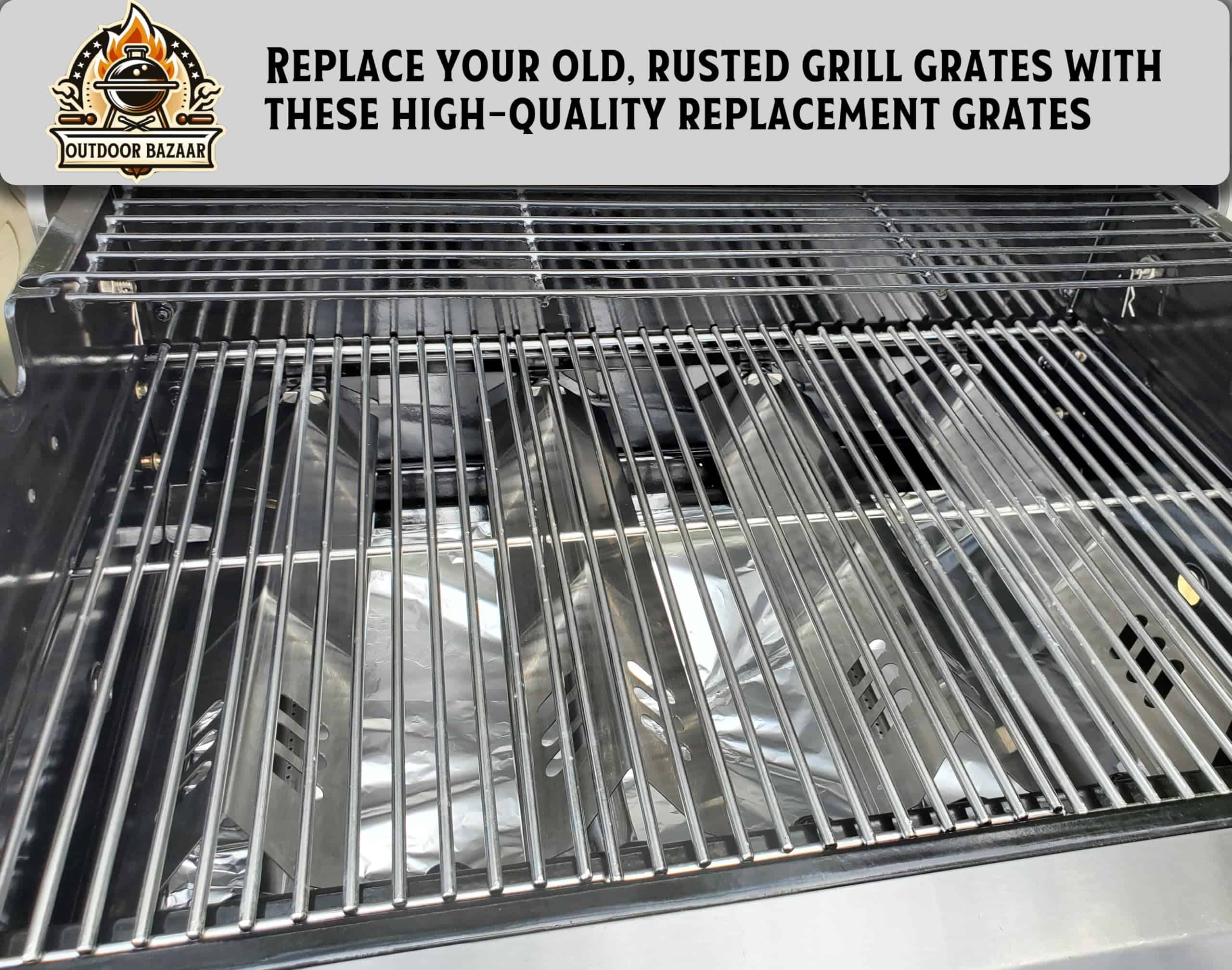 Juego de 3 rejillas y parrillas de acero inoxidable para - Imagen 6