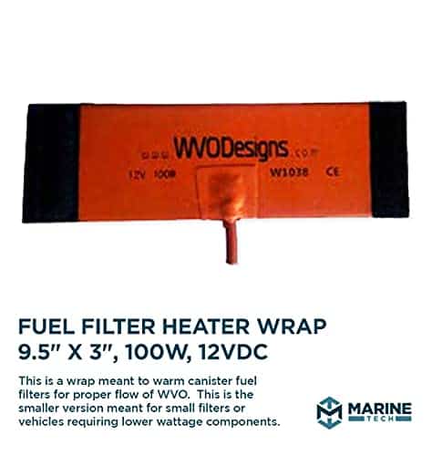 Calentador de Filtro de Combustible Envoltura 9.5" x 3", - Imagen 3