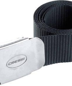 Cinturón de Peso de Nylon Cressi con Hebilla de Metal, Negro