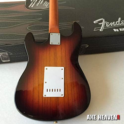 Mini Guitarra Réplica Fender Strat Guitarra Sunburst Modelo - Imagen 5
