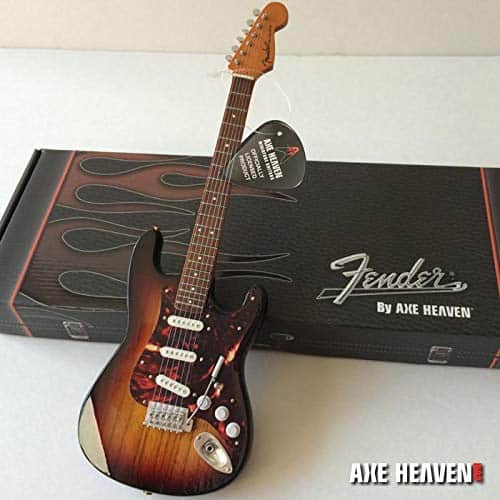 Mini Guitarra Réplica Fender Strat Guitarra Sunburst Modelo - Imagen 4