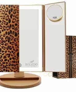 Espejo de Maquillaje con Luces 3 Pliegues RoLeDo, Espejo de