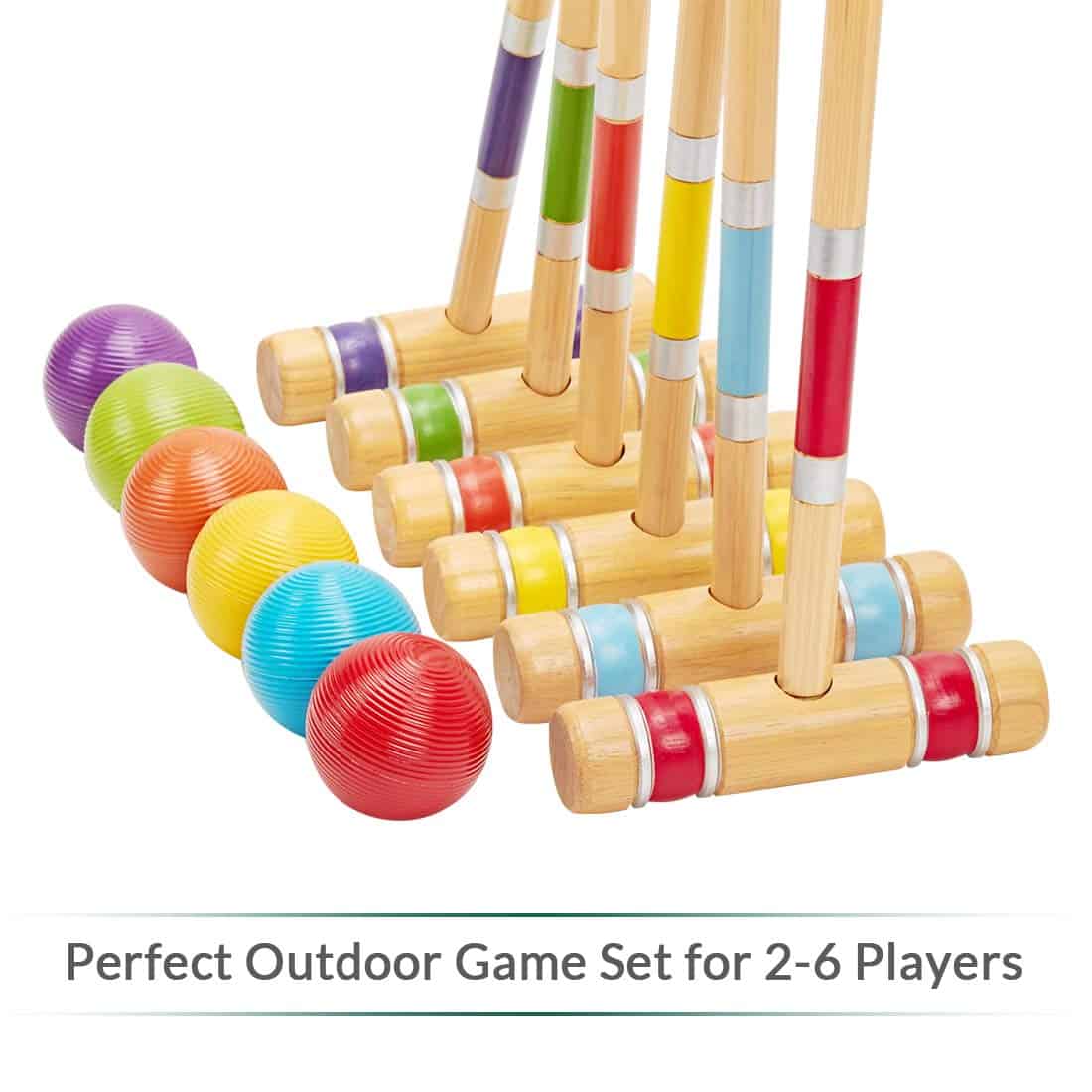 Set de Croquet ApudArmis para Seis Jugadores con Mazos de - Imagen 6