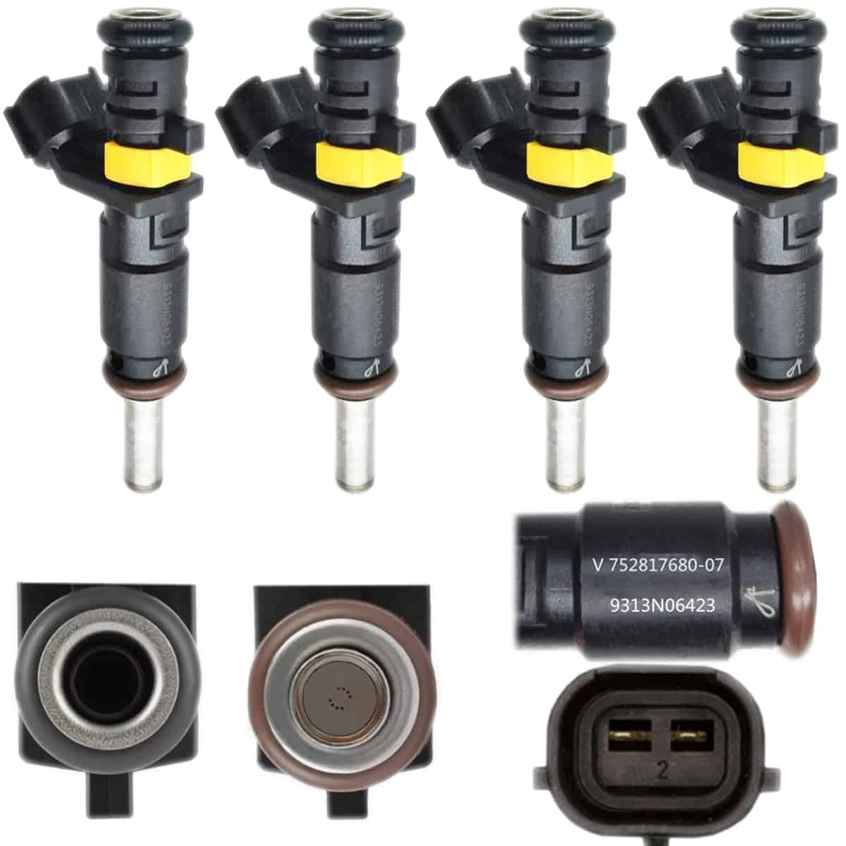 Juego de 4PCS 8 Orificios de Inyectores de Combustible OEM