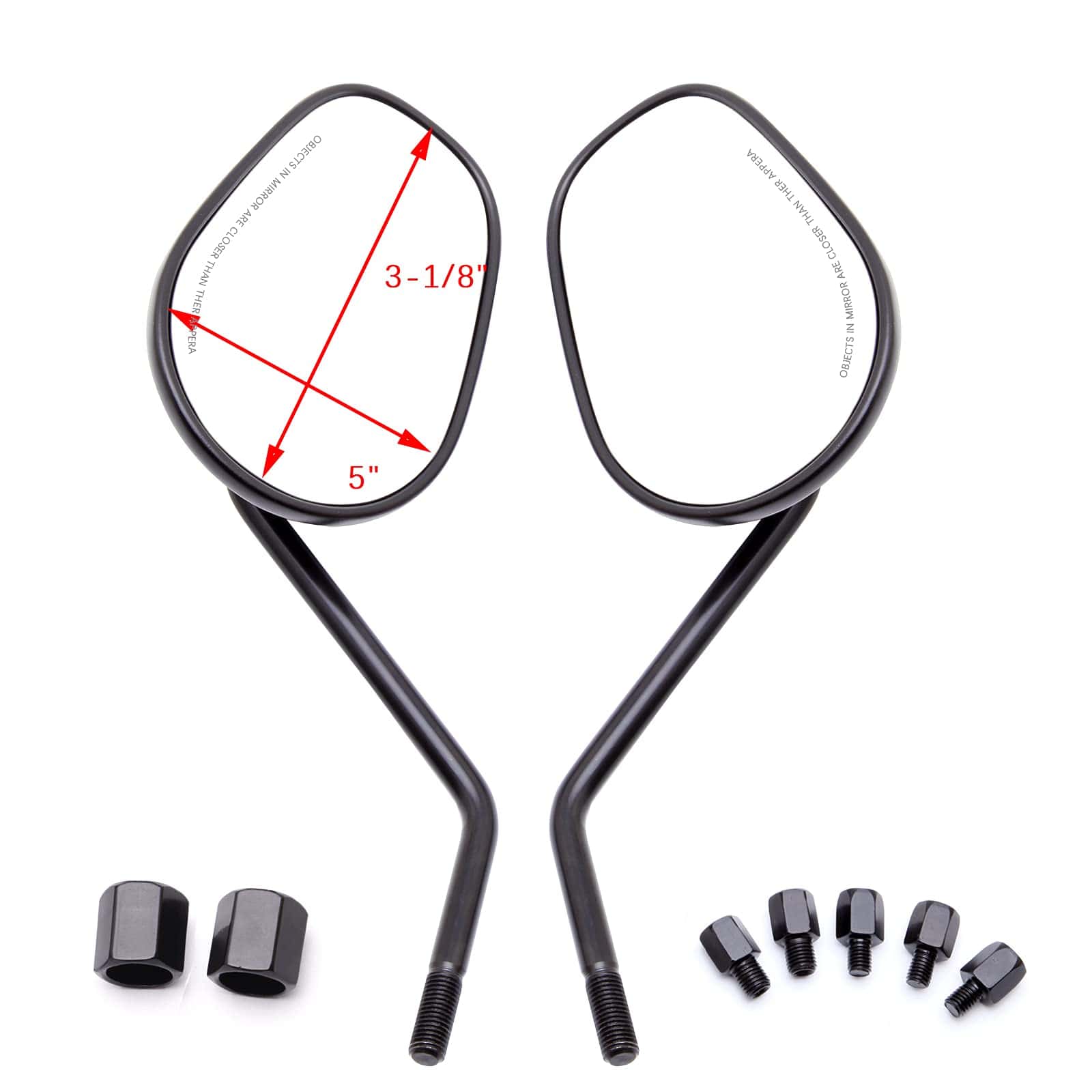 Espejos Retrovisores Ovalados de 8mm 10mm para Motocicleta - Imagen 5