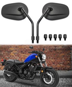 Espejos Retrovisores Ovalados de 8mm 10mm para Motocicleta