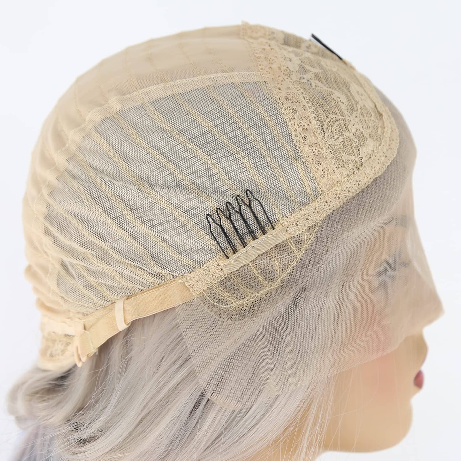 Pelucas de Cosplay de Harley Quinn Sintéticas con Encaje - Imagen 8