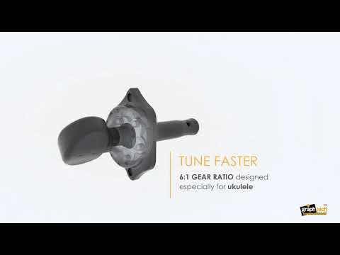 Afinador de Ukulele Graph Tech Ratio 6:1 (Conjunto de 4 - Imagen 7