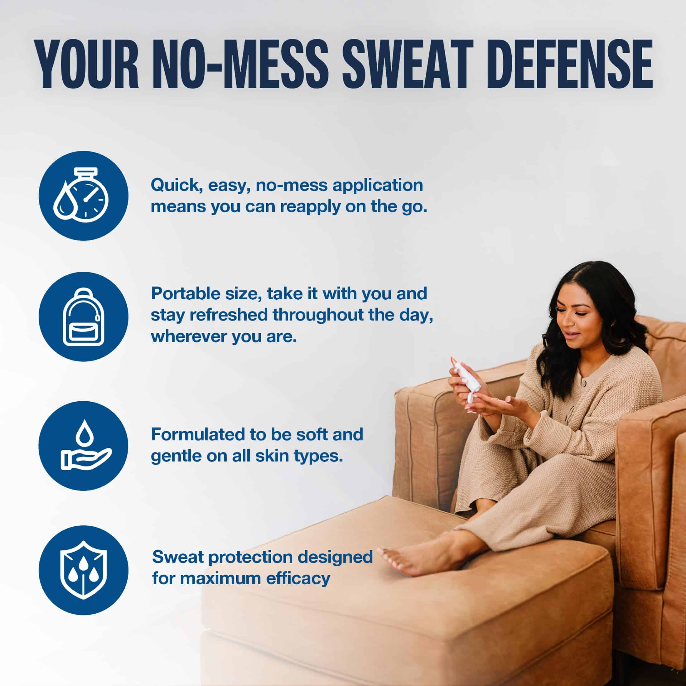 Crema para absorber el sudor en los pies Carpe 3 Tubos CON - Imagen 7