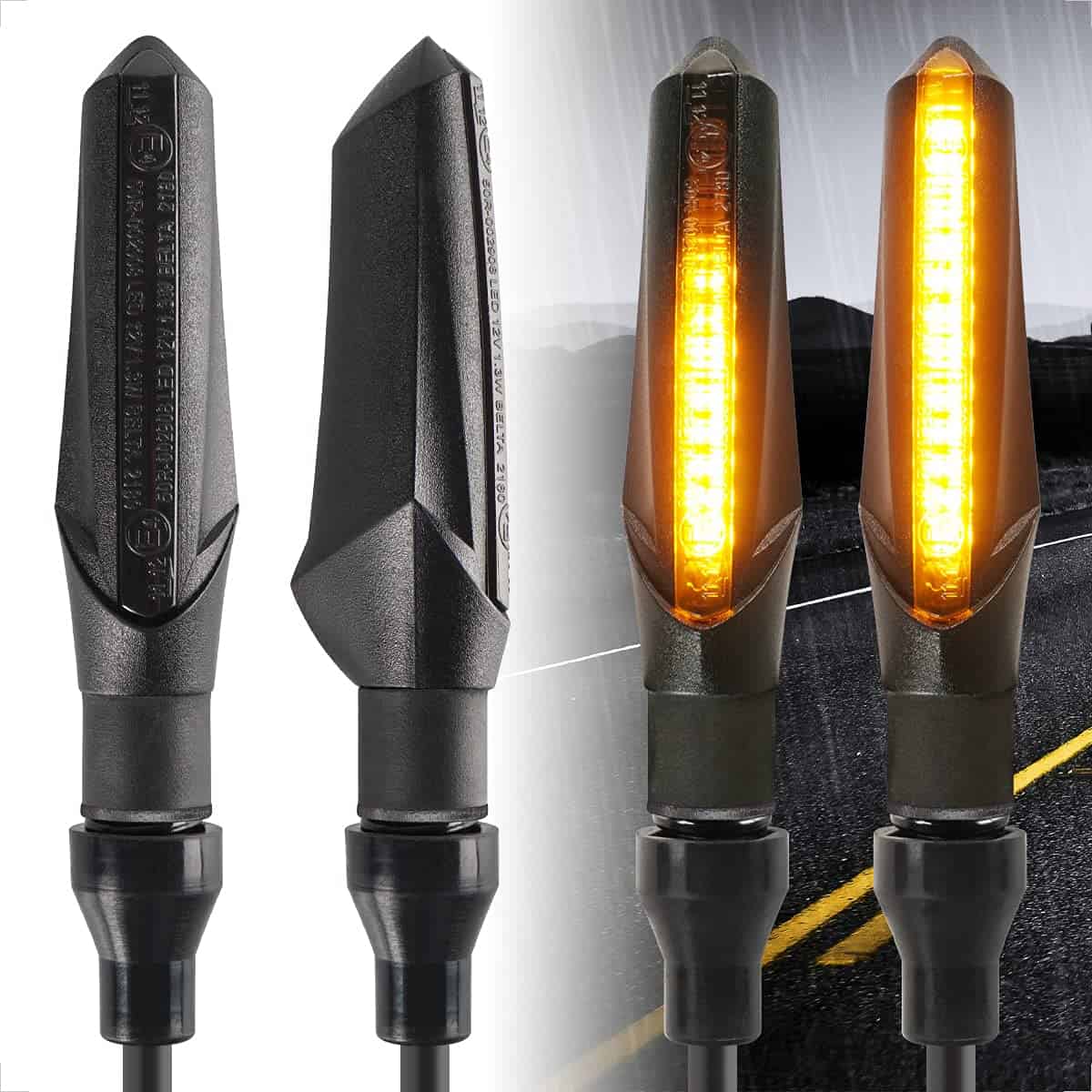 Luces de intermitentes LED universales para motocicletas
