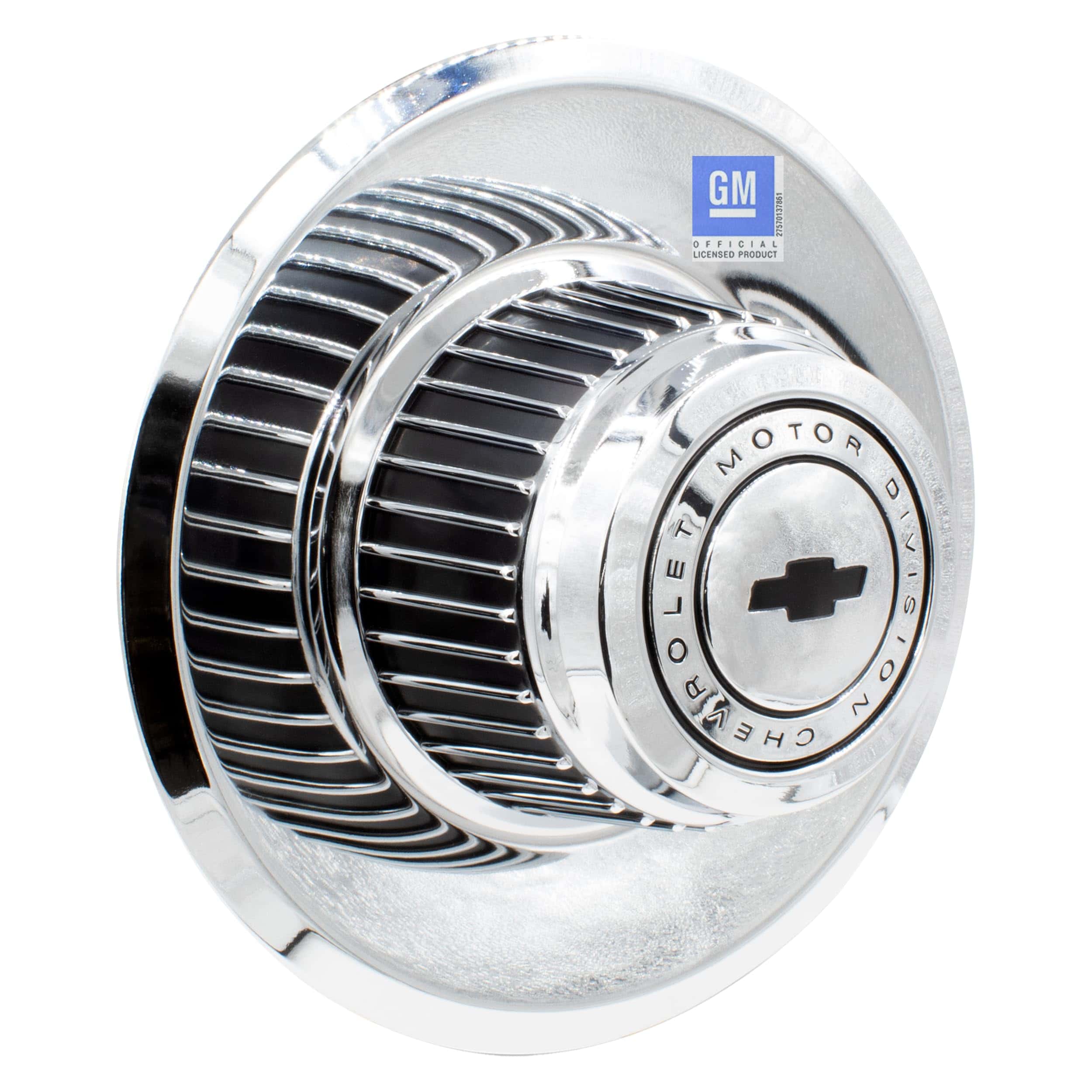 1 Pc Cubrecentros Cromado con Moño Corbata 8.25" Diámetro