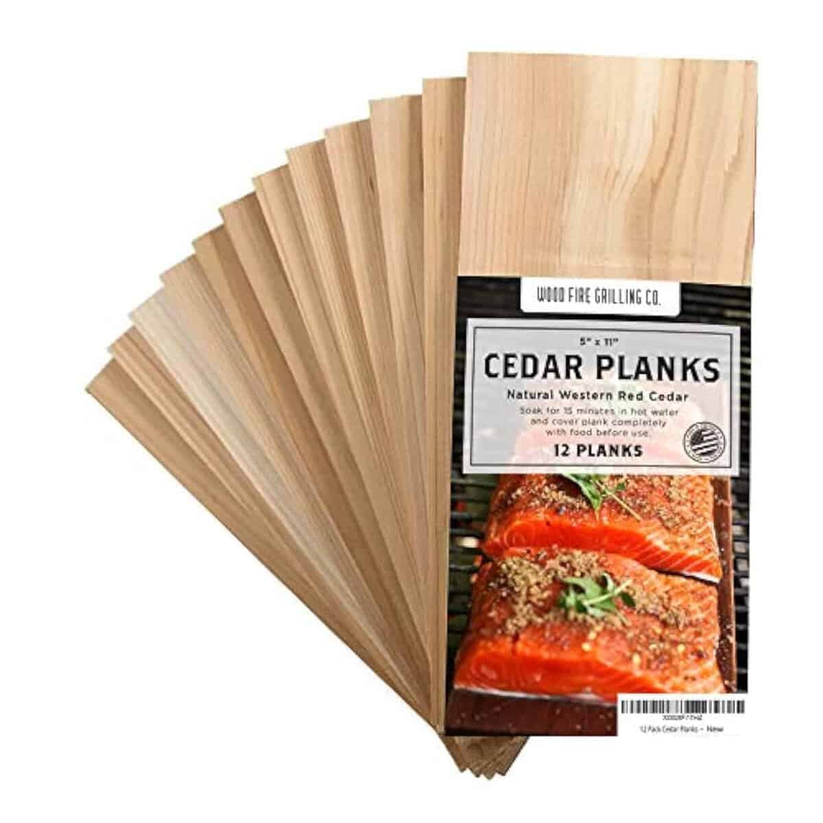 12 Pack de Tablas de Cedro para Asar Salmon y Más -