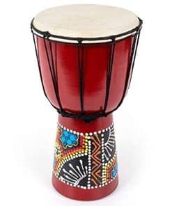 Djembe Africano de Mano Kmise Tambor de Madera de Caoba