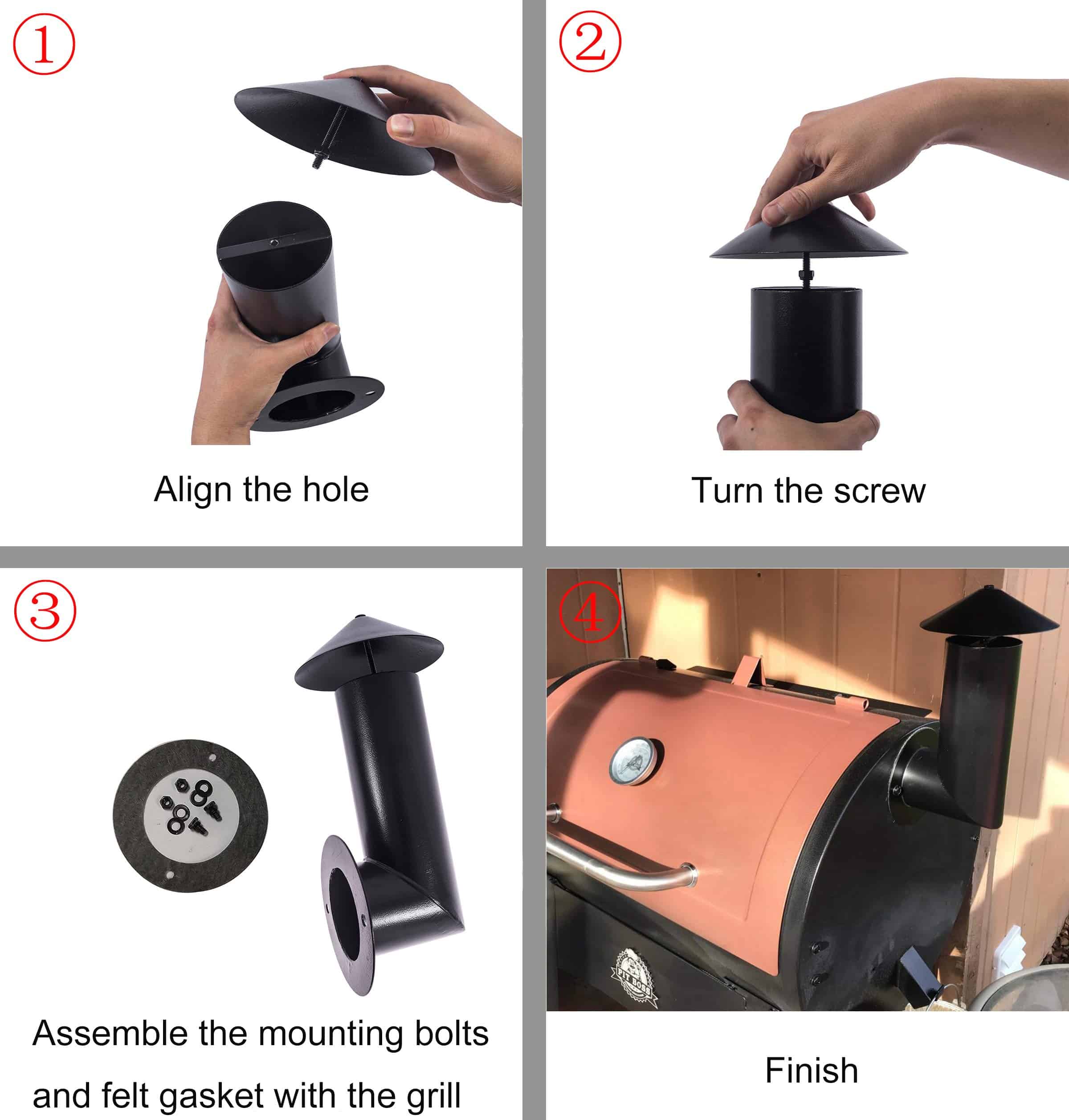 Reemplazo de Chimenea para Parrilla de Barbacoa para Pit - Imagen 6