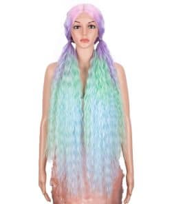 Pelucas Largas Onduladas con Encaje Frontal de 41" Estilo