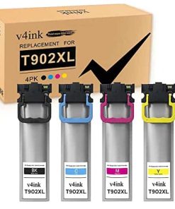 Paquete de tinta remanufacturada v4ink T902XL de reemplazo