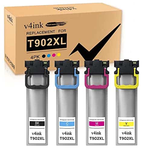 Paquete de tinta remanufacturada v4ink T902XL de reemplazo