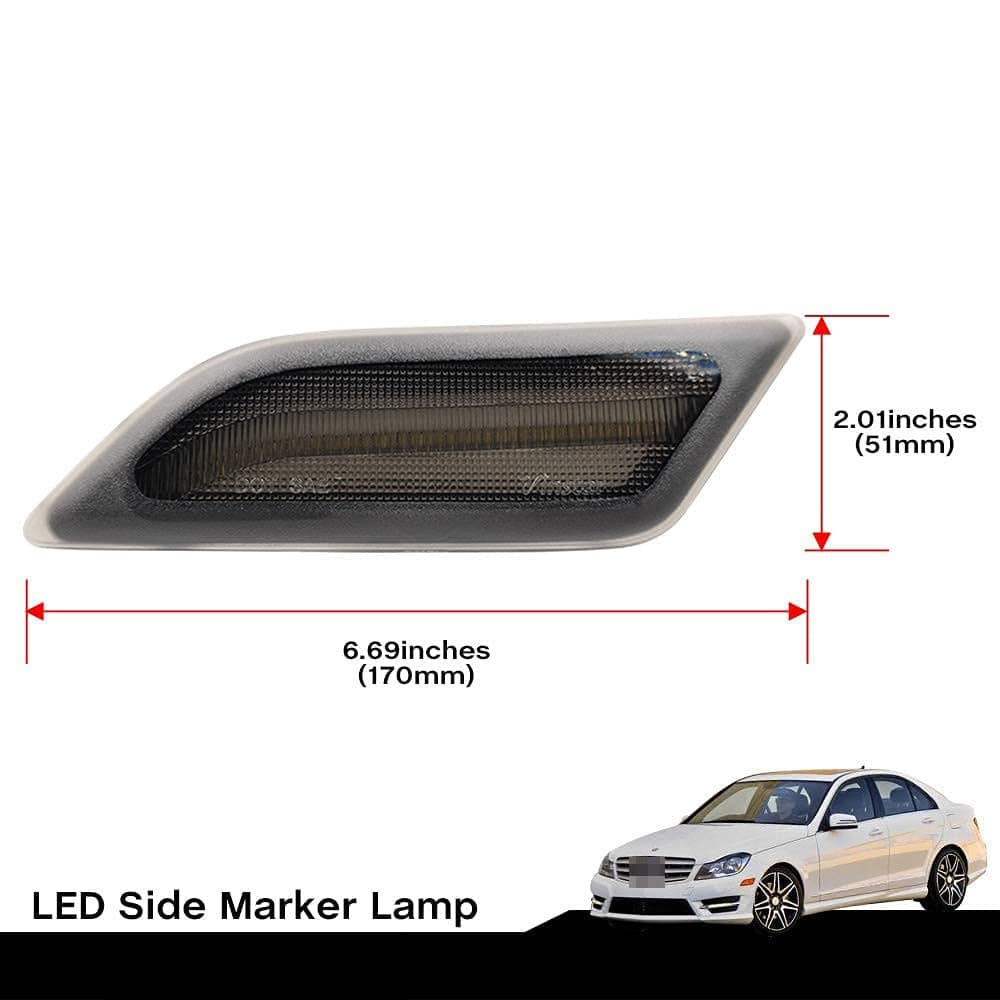 NJSBYL Kit de luz indicadora lateral LED frontal completa - Imagen 5