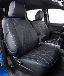 Cubiertas de asiento para automóvil EKR -Negro con Ribete Az