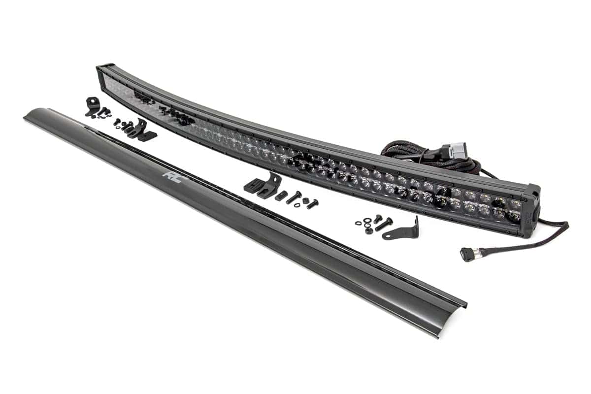 Barra de luz LED curva de doble fila Rough Country 54"