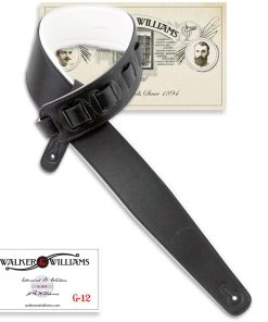 Correa de guitarra hecha a mano Walker & Williams G-12-BW