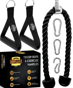 Cuerda para tríceps de Fitness Invention 35" - Manijas de