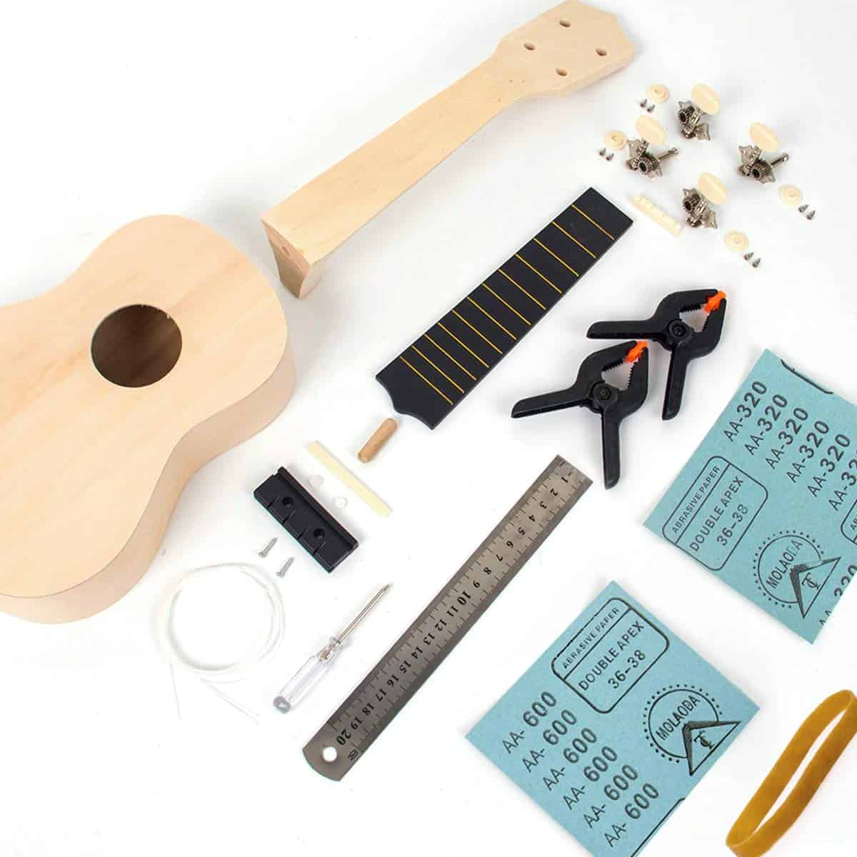 Kit de Ukulele de 4 Cuerdas Kmise, Construye tu Propio - Imagen 7