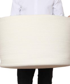 Cesta de Almacenamiento de Cuerda de Algodón Grande de 24"