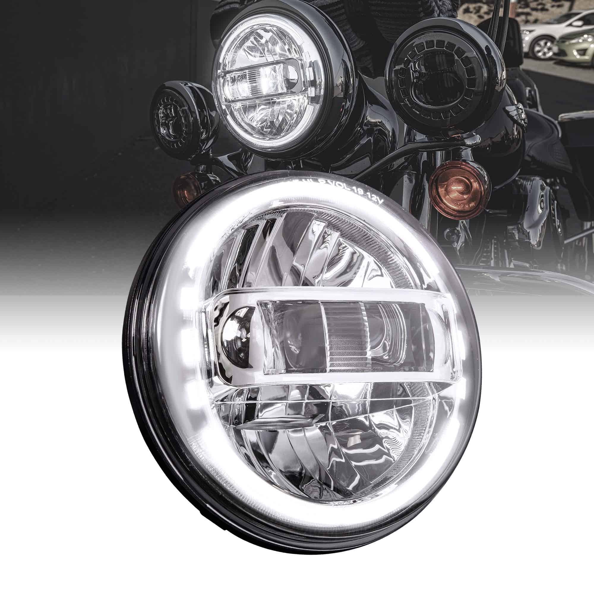 Faro Delantero LED TRUE MODS 7" para Harley [Aprobado por