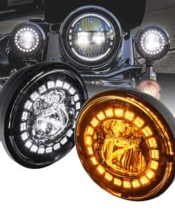 TRUE MODS 2pc Negro 4.5" Luces de Niebla de Paso LED para