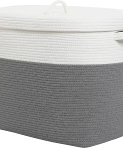 Cesto de Almacenamiento Rectangular Extra Grande con Tapa