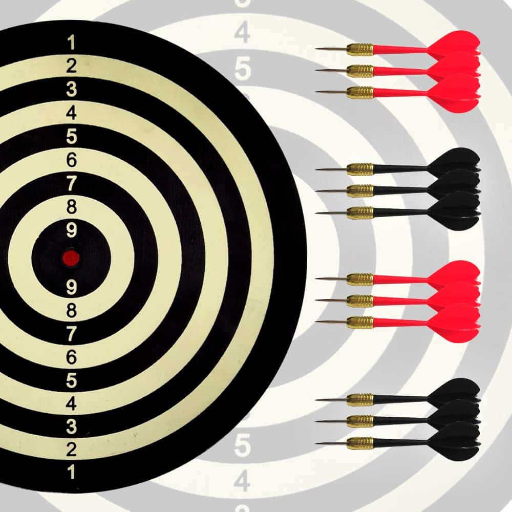 Tablero de dardos de papel LinkVisions con diseño de dos - Imagen 5