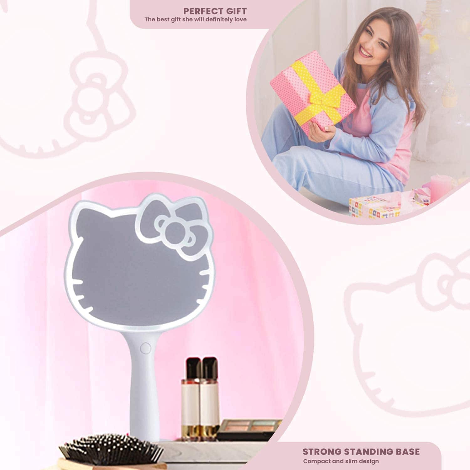 Espejo de mano LED Hello Kitty de Impressions Vanity, - Imagen 6