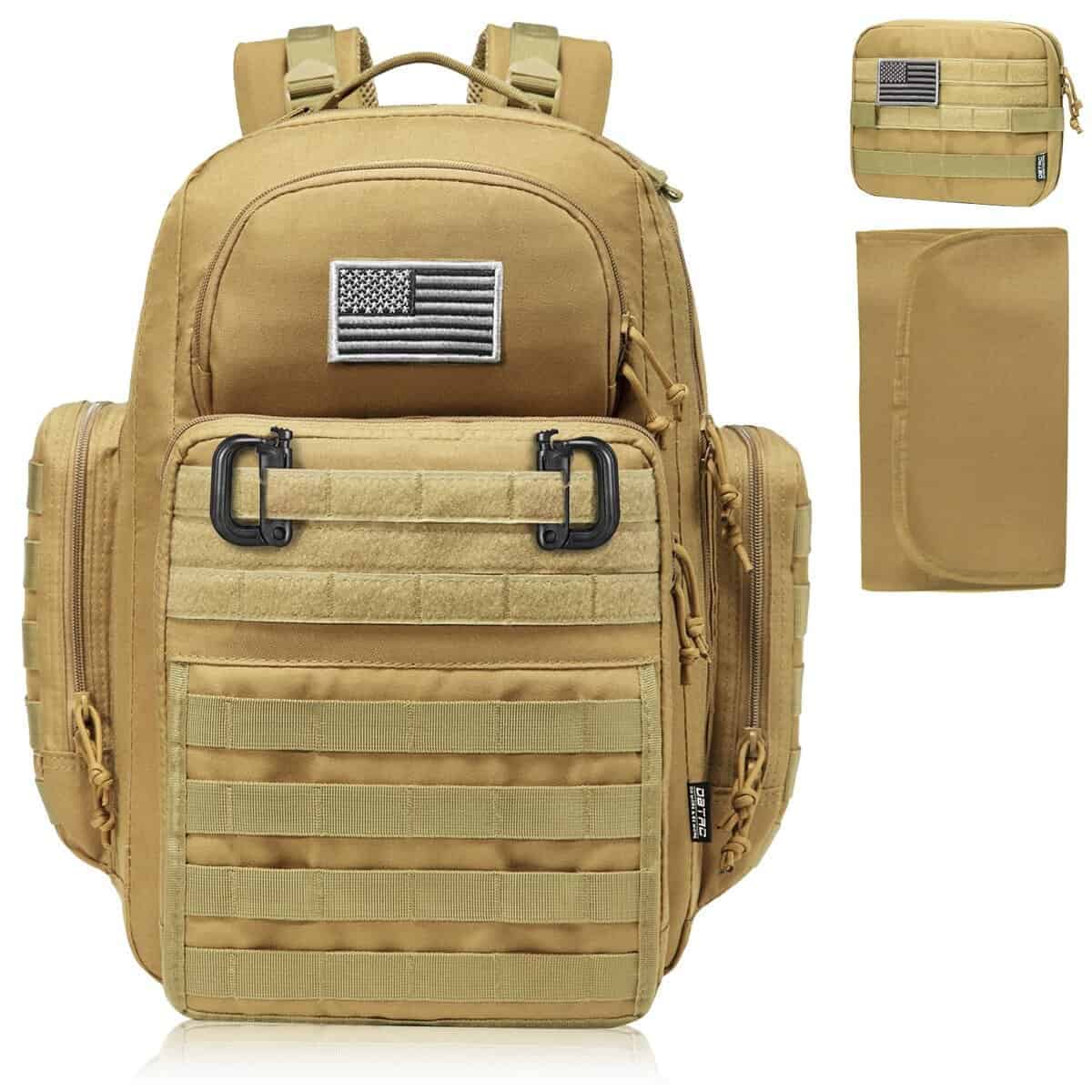 Mochila para pañales para papá, DBTAC Bolsa de pañales