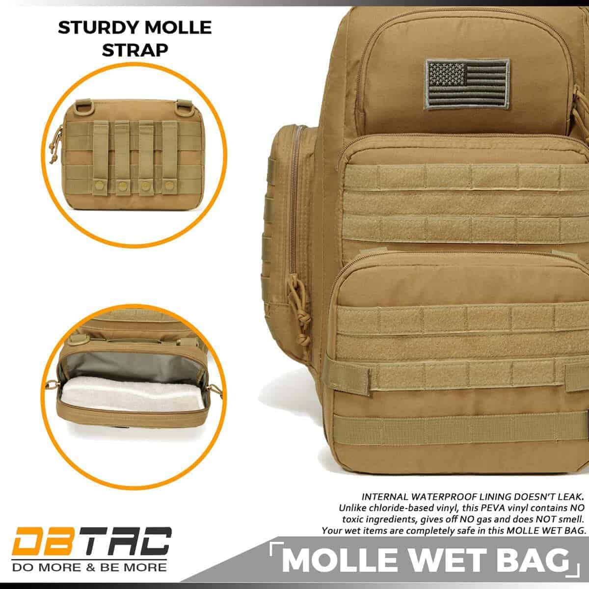 Mochila para pañales para papá, DBTAC Bolsa de pañales - Imagen 10