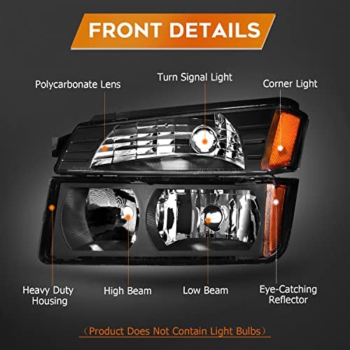 Conjunto de faros delanteros para Chevrolet Avalanche 1500 - Imagen 4