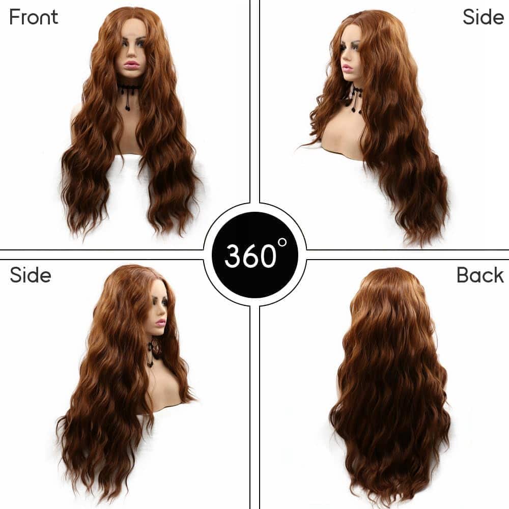 Pelucas de encaje sintético SERENEWIG 30# color marrón - Imagen 9