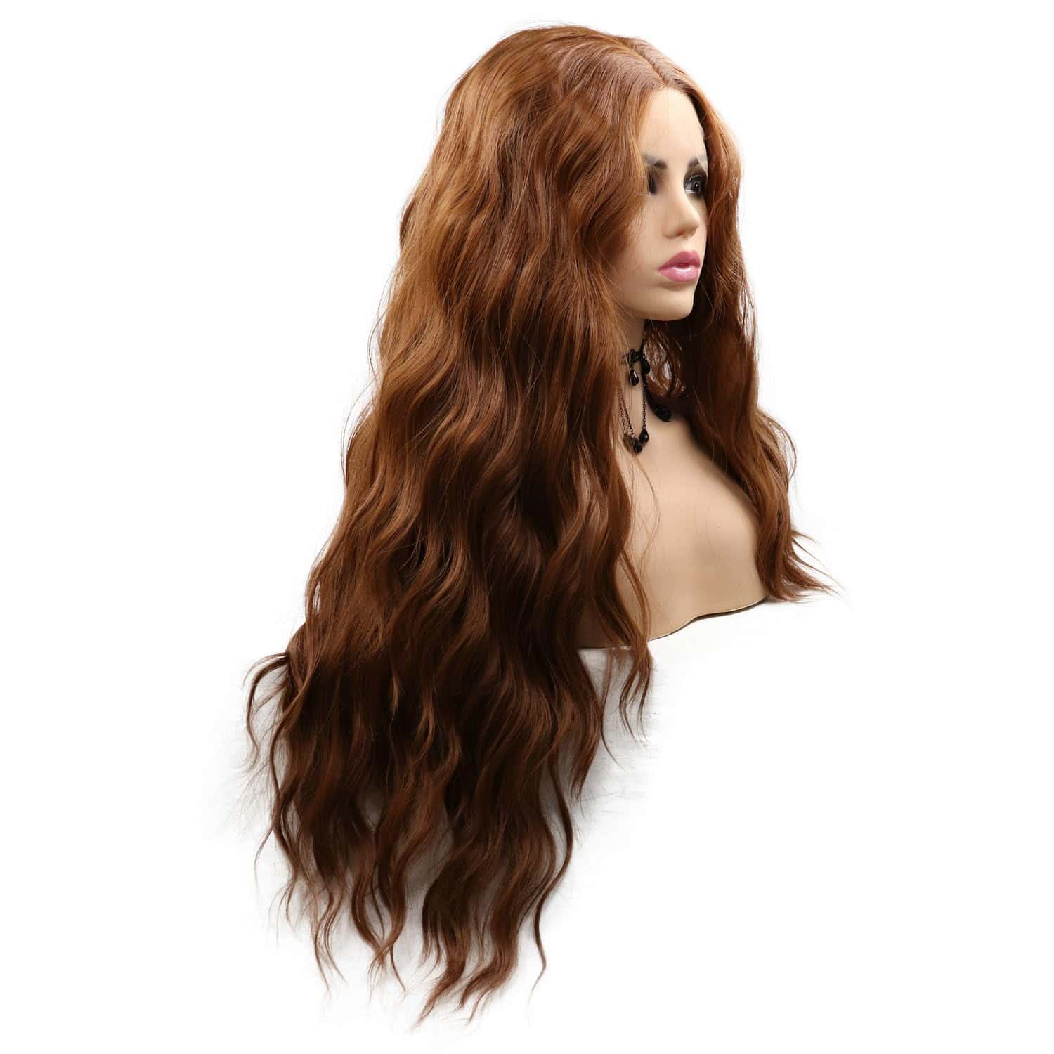 Pelucas de encaje sintético SERENEWIG 30# color marrón - Imagen 6