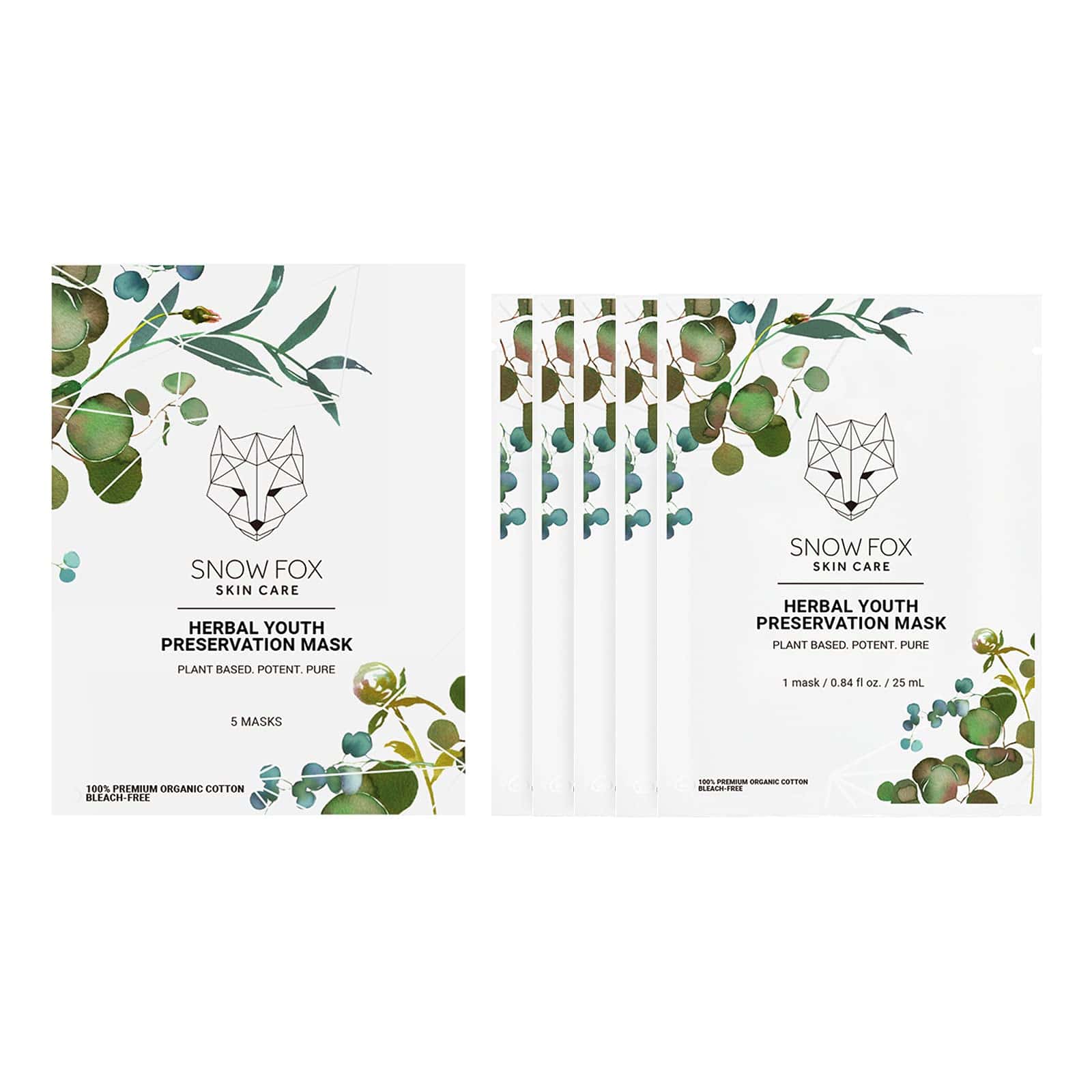 Mascarilla de Juventud Herbal Snow Fox con Producción de