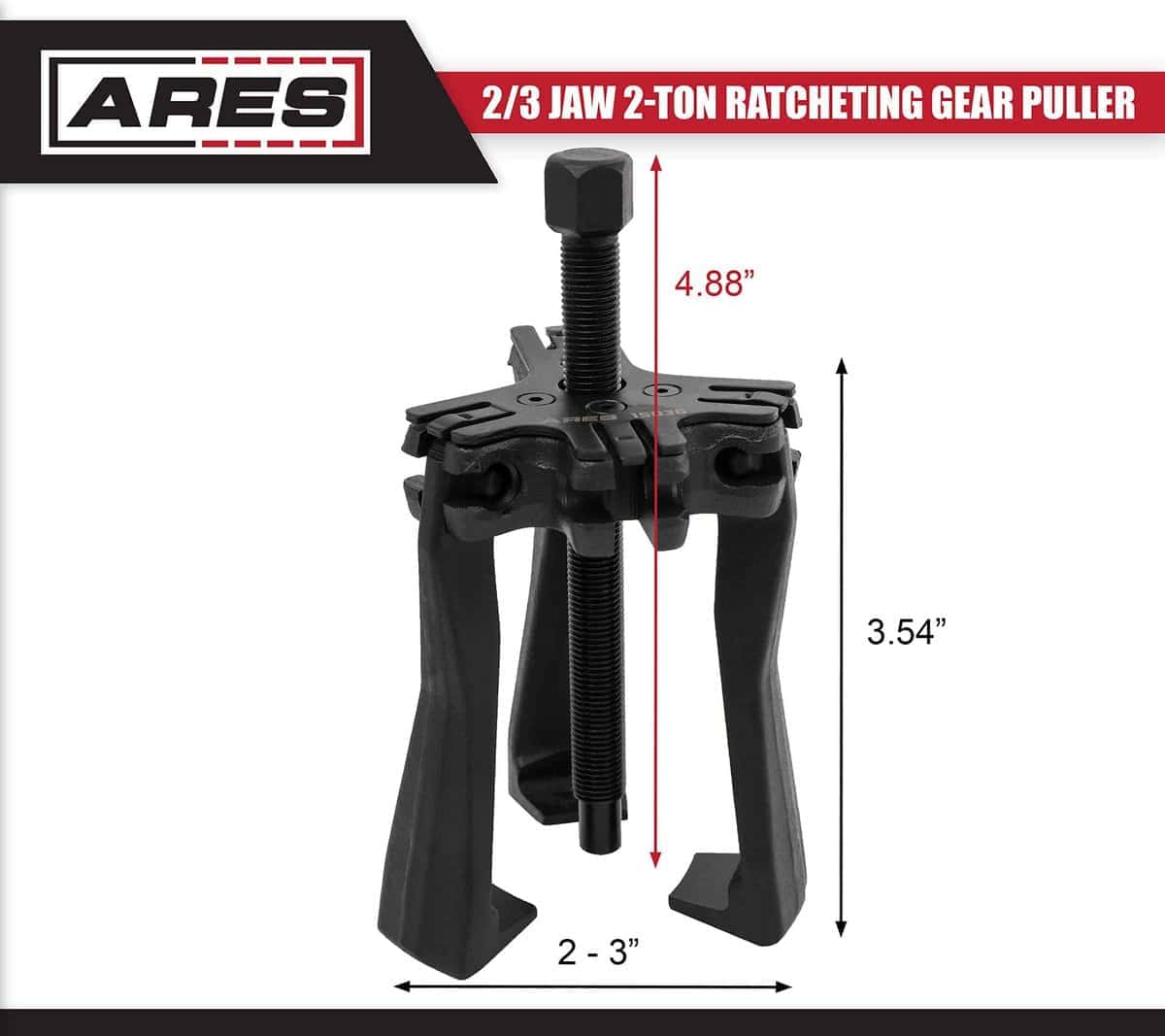 ARES 15036 - Extractor de Engranajes de Carraca Reversible - Imagen 3
