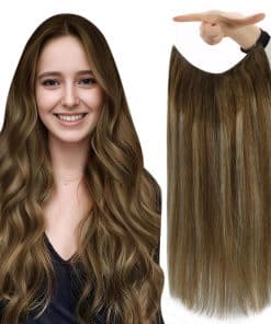 Extensiones de Cabello con Cable Invisible Fshine Mezcla de