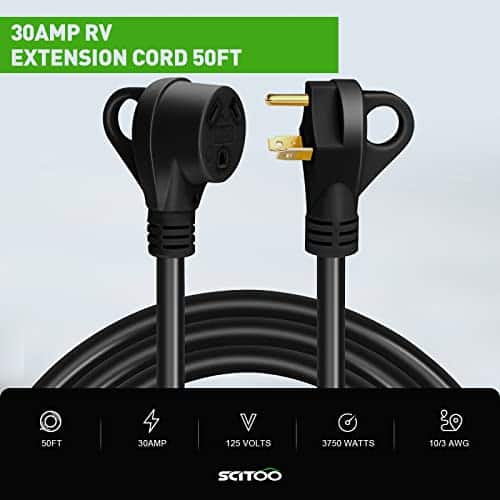 Cable de Extensión para RV SCITOO de 30 Amperios 50 FT, - Imagen 3