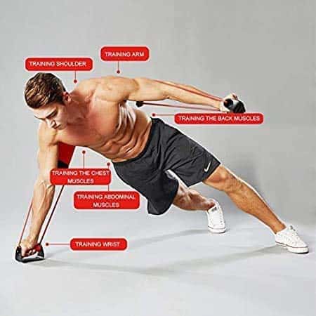 Metaball Estable Push Up Bars Resistance Band Power Push Up - Imagen 7