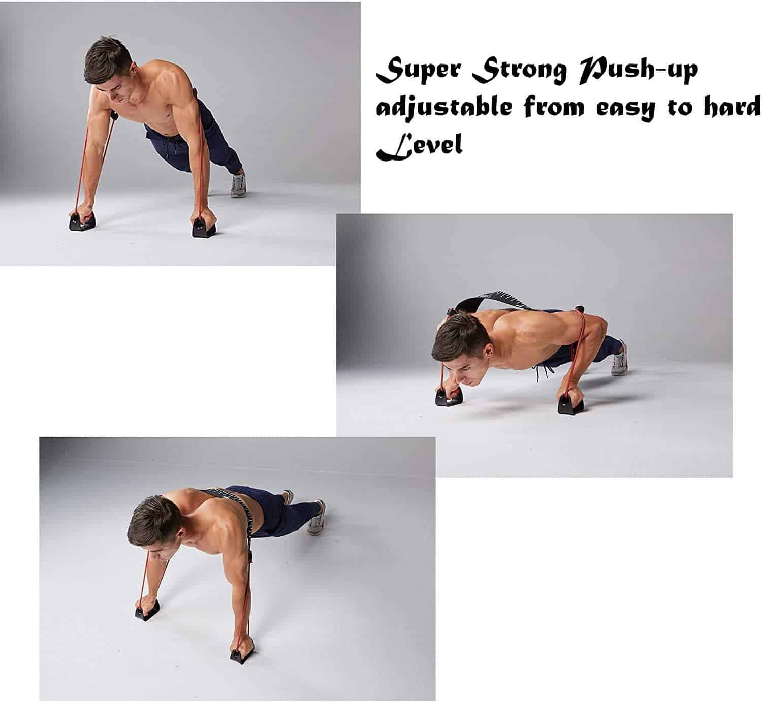Metaball Estable Push Up Bars Resistance Band Power Push Up - Imagen 4