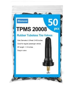 Riseuvo 50Pcs TPMS 20008 Sensor Válvula de Vástago de Goma