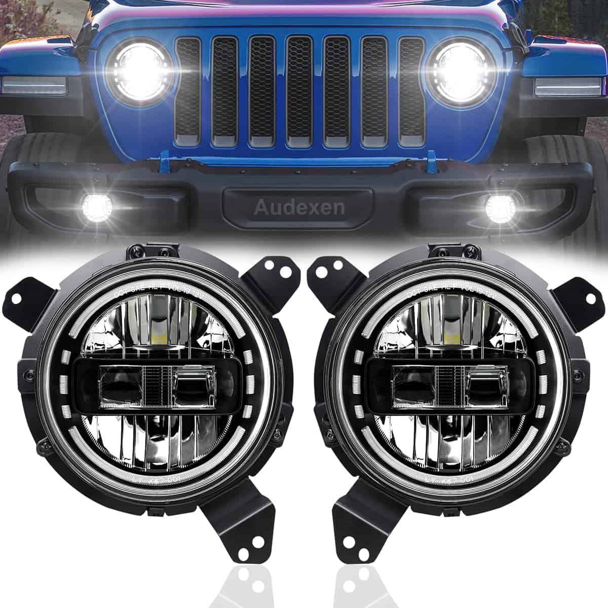 Faros delanteros AUDEXEN JL = Faros de 7 pulgadas con