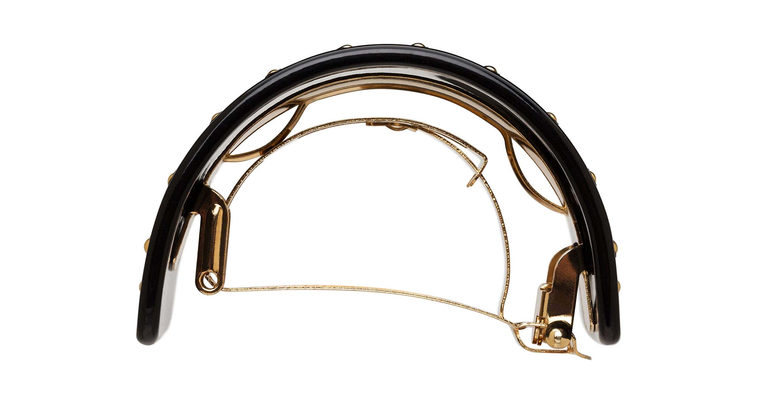 France Luxe Studded Ponytail Barrette, Negro - Imagen 4